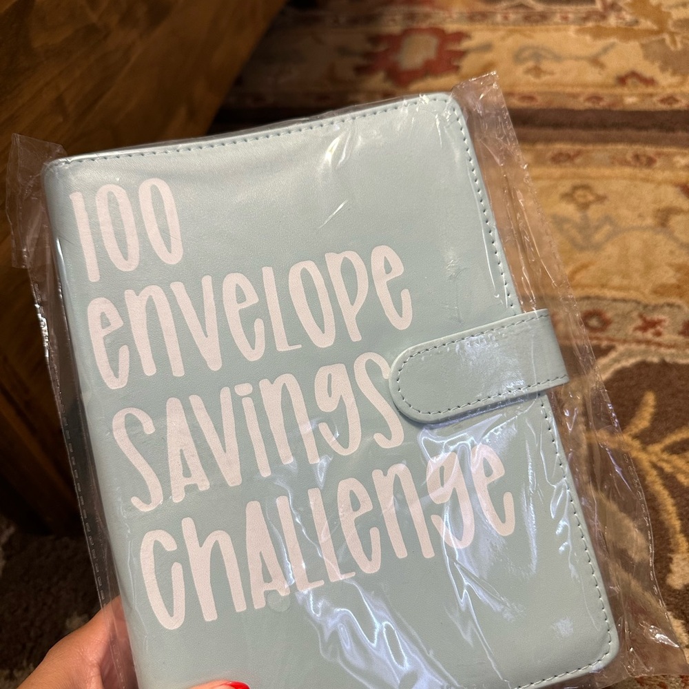 Light Blue Savings Challenge Binder